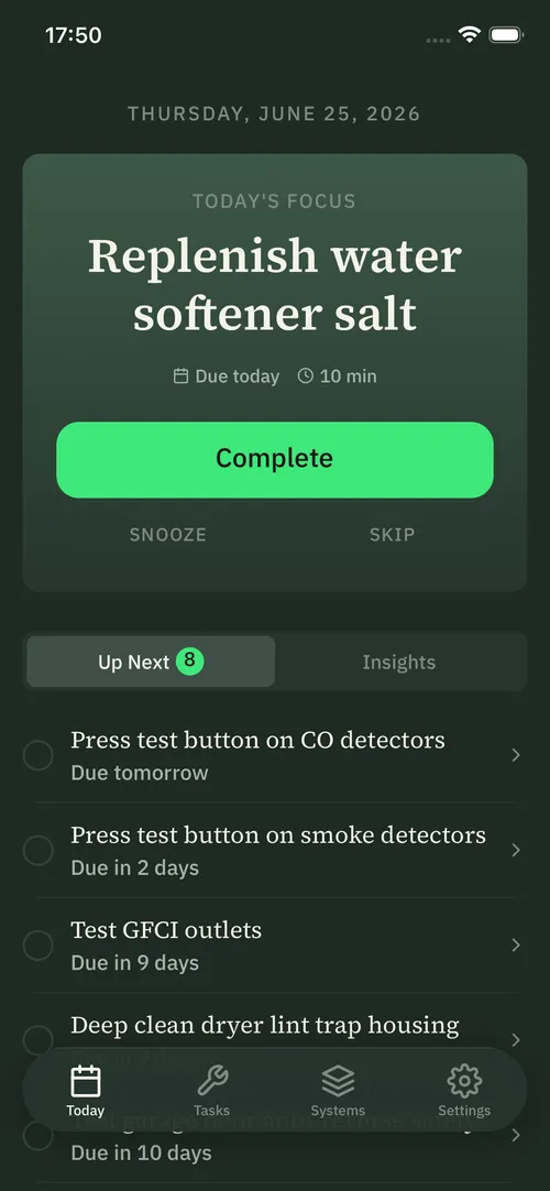 Stu: Today view showing tasks due this week